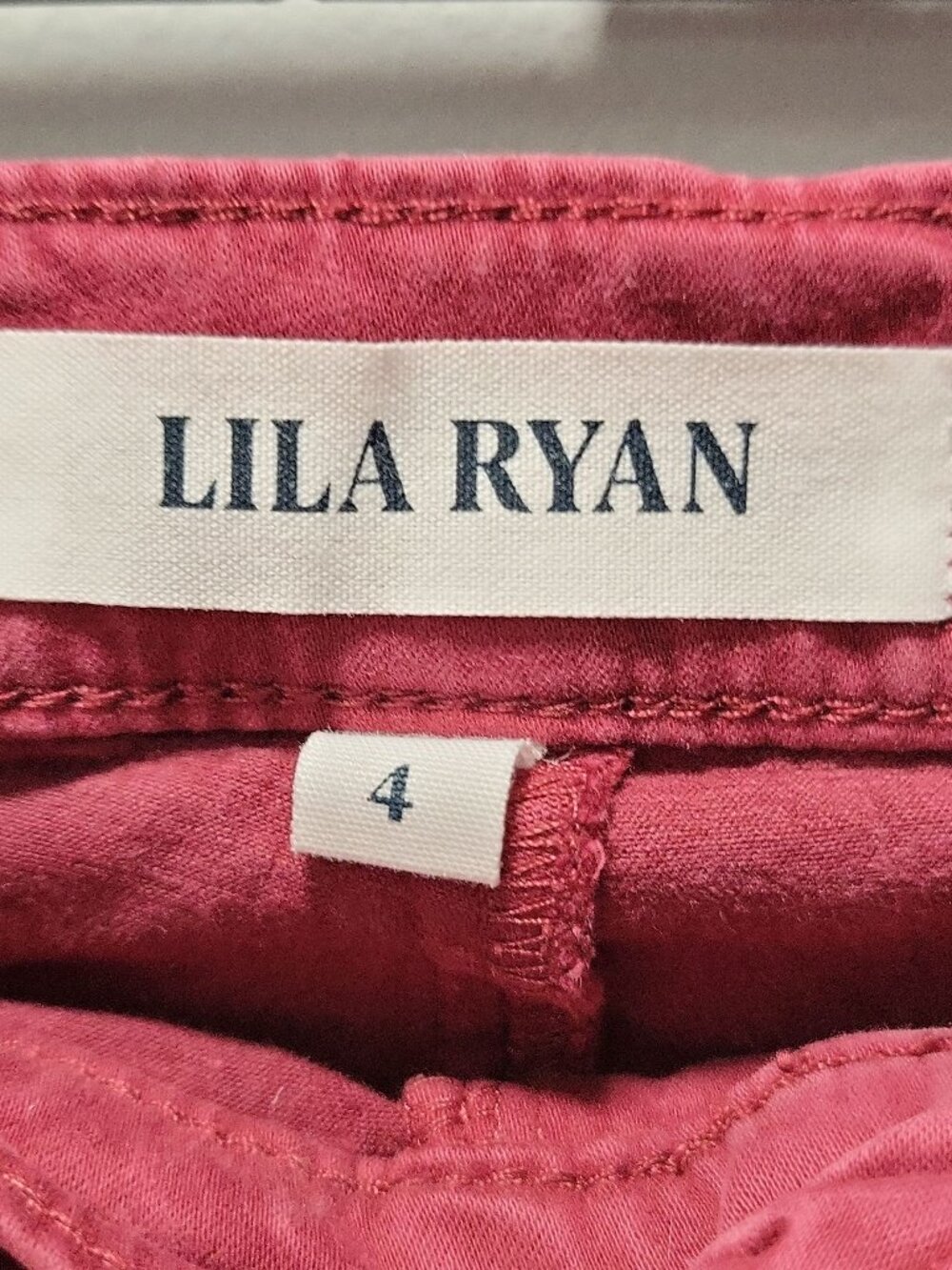 Woman's Lila Ryan Jean/pants - size 4 - Color Tibetan Red - relax,jog,walk,hike - Picture 3 of 7